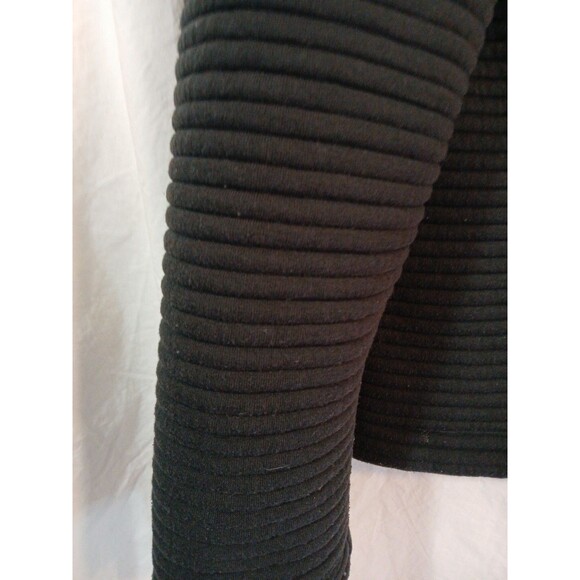 Lands End Outfitters Mens XLG Sweater Black Jacket Ribbed Sleeves Full Zip - Picture 4 of 16